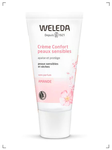 Weleda CREME CONFORT AMANDE PEAUX SENSIBLES, アーモンド 敏感肌用フェイシャルクリーム ヴェレダ