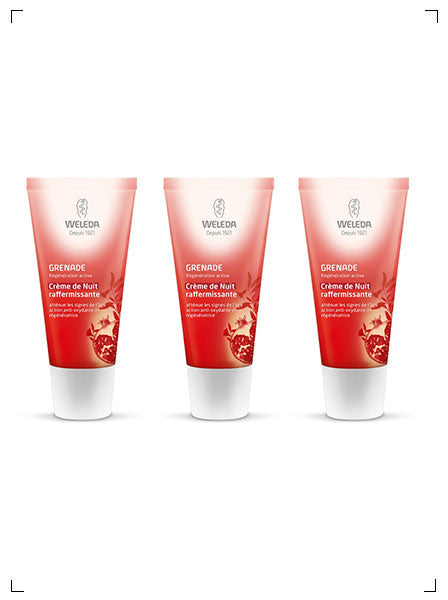 Weleda CREME DE NUIT RAFFERMISSANTE A LA GRENADE 3PIECES SET, ざくろ ナイトクリーム 3本セット ヴェレダ