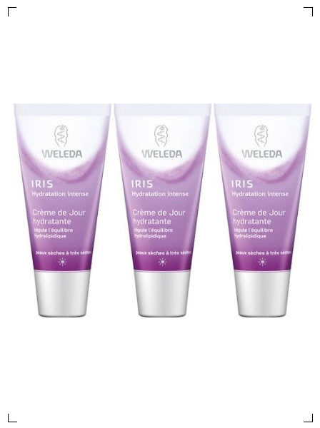 Weleda CREME DE JOUR HYDRATANTE A L'IRIS 3PIECES, アイリス デイクリーム 3本セット ヴェレダ