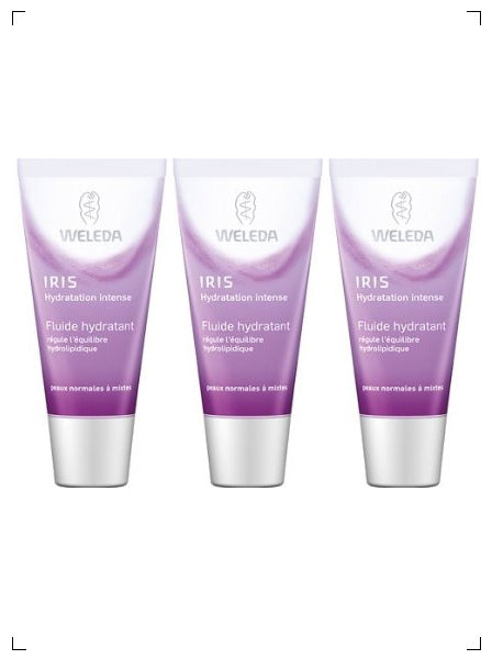 Weleda FLUIDE HYDRATANT A L'IRIS 3PIECES, アイリス モイスチャークリーム 3本セット ヴェレダ