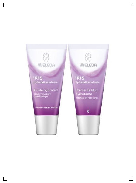 Weleda CREME HYDRATANTE SET JOUR ET NUIT  A L'IRIS, アイリス デイ＆ナイトクリーム 2本セット ヴェレダ