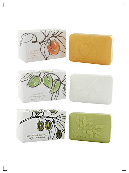 Fragonard SAVONS AUX HUILES VEGETALES, プラント オイル ソープ 3個セット フラゴナール