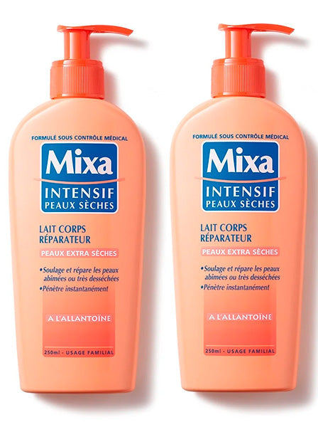 Mixa LAIT CORPS REPARATEUR, ボディーミルク レパラトゥール 超乾燥用 2本セット ミクサ