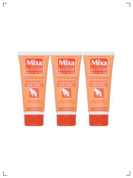 Mixa CREME MAINS REPARATRICE MAINS ABIMEE 3PIECES, レパラトリス ハンドクリーム 3個セット ミクサ