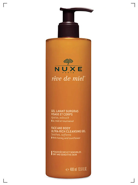 Nuxe REVE DE MIEL GEL LAVANT SURGRAS VISAGE ET CORPS, レーブドミエル フェイス アンド ボディ ジェル ソープ ニュクス