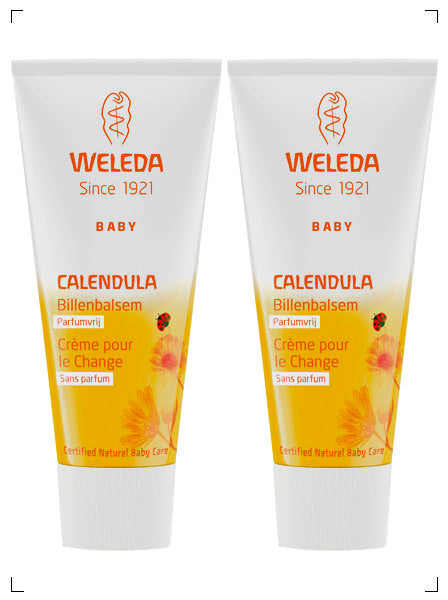 Weleda BEBE CALENDULA CREME POUR LE CHANGE 2PC SET, カレンドラ ベビーバーム 2本セット ヴェレダ