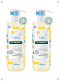 Klorane BEBE GEL LAVANT DOUX CORPS ET CHEVEUX, ベビー用 フォーミングヘア ＆ ボディジェル 2本セット クロラーヌ