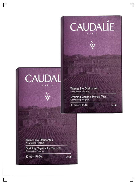Caudalie TISANES BIO DRAINANTES, オリジナルハーブティー 2パックセット コーダリー