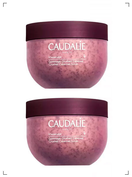 Caudalie GOMMAGE CRUSHED CABERNET SET, クラッシュ カベルネ スクラブ2個セット コーダリー