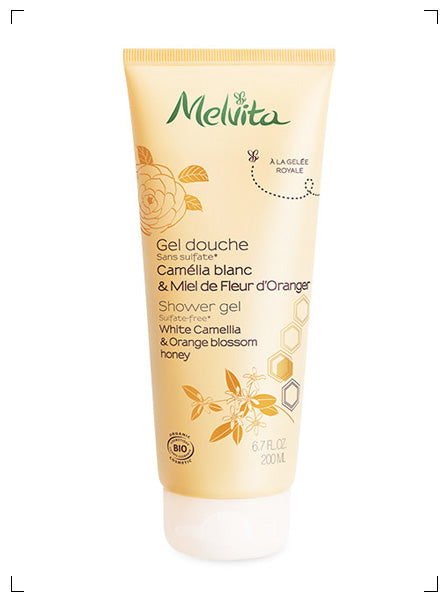 Melvita GEL DOUCHE CAMELIA BLANC & MIEL DE FLEUR D'ORANGER, ジェルウォッシュ カメリア＆オレンジブロッサムハニー メルヴィータ
