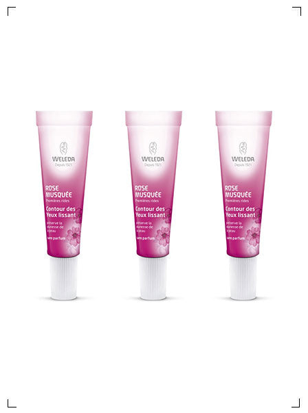 Weleda CONTOUR DES YEUX LISSANT A LA ROSE MUSQUEE, ワイルドローズ インテンシブアイクリーム 3本セット ヴェレダ