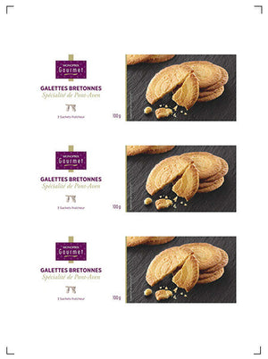 Monoprix gourmet GALETTES BRETONNES, ガレット ブルトンヌ 3箱セット モノプリ グルメ