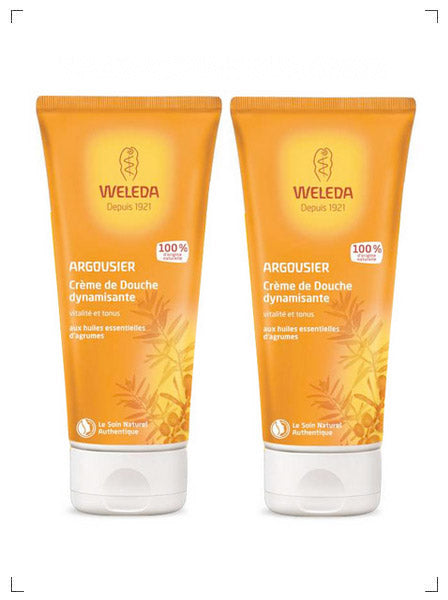 Weleda CREME DE DOUCHE ARGOUSIER 2PC SET, ヒッポファン クリーミーボディウォッシュ 2本セット ヴェレダ