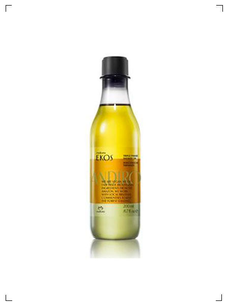 Natura EKOS HUILE DOUCHE TRIPHASEE ANDIROBA, スリーフェイズ シャワーオイル アンディロバ ナチュラ