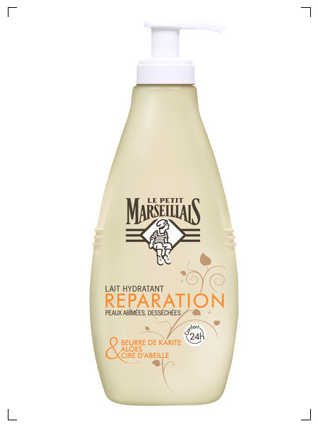 Le Petit Marseillais LAIT REPARATION PEAUX ABIMEES DESSECHEES, ボディミルク 超乾燥＆荒れ肌用 ル プチ マルセイエ