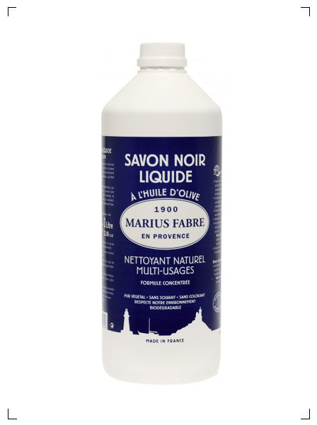 Marius Fabre SAVON NOIR LIQUIDE, 住居用液体黒石鹸 サボンノワール リキッド 1リットル マリウス ファーブル