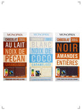 Monoprix TABLETTE CHOCOLAT, タブレットチョコレート セレクト 3枚セット モノプリ