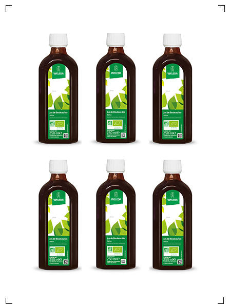 Weleda JUS DE BOULEAU, 白樺 エリキシール プレーン 砂糖不使用タイプ 6本セット ヴェレダ