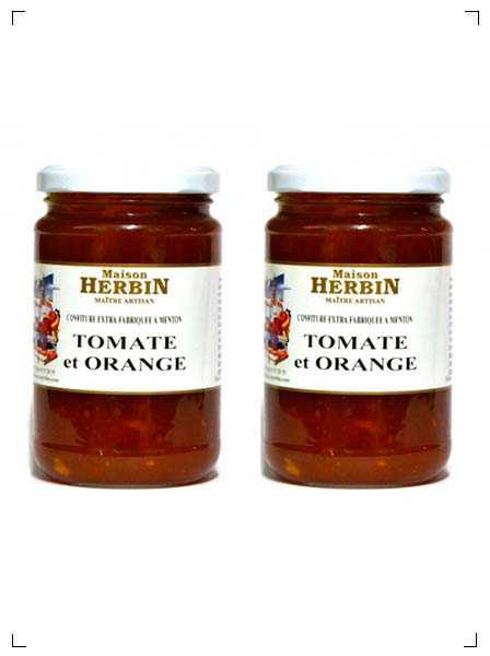 Maison Herbin CONFITURE TOMATE-ORANGE, コンフィチュール トマトとオレンジ 2個セット メゾン エルバン