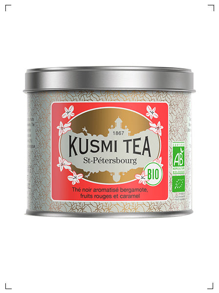 Kusmi Tea SAINT PETERSBOURG BIO BOITE METAL, サンクトぺテルブルク BIO 缶入り クスミティ