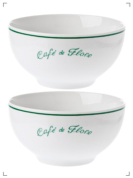 Cafe de Flore 2 BOLS A CAFE, カフェオレ ボウル 2個セット カフェ ド フロール