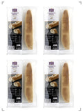 Monoprix gourmet 2 DEMI-BAGUETTES  PRECUITES CUITS SUR SOLE DE PIERRE 4PC, バゲット トラディション プレキュイ 石窯焼き 1セット2本入り 4セット モノプリ グルメ
