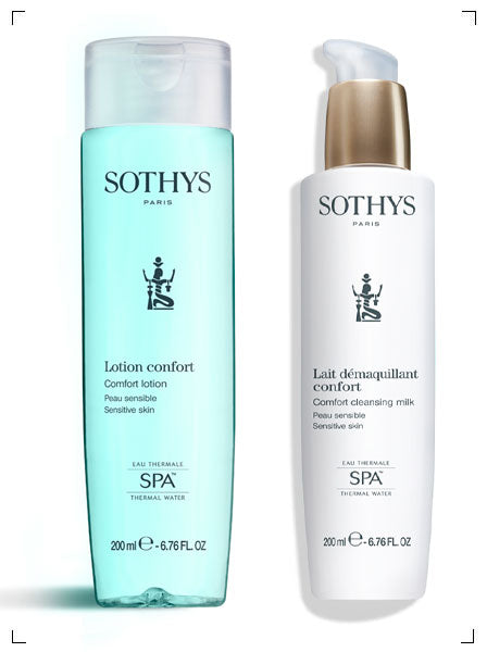 Sothys 1LAIT DEMAQUILLANT CONFORT AND 1LOTION CONFORT SET, コンフォート クレンジングミルク＆ローション セット ソティス