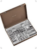 Christofle OSIRIS - ACIER ENSEMBLE 36 PIECES POUR 6 PERSONNES EN ECRIN, オシリス ステンレスタイプシリーズ 6人用 36点セット クリストフル