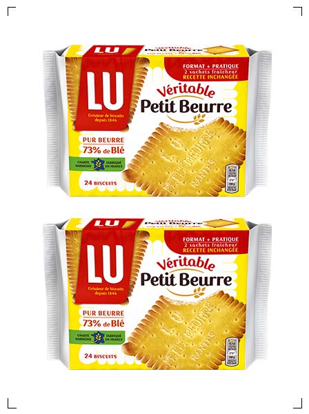 Lu VERITABLE PETIT BEURRE, ヴェリタブル プチ ブール 2箱セット リュ