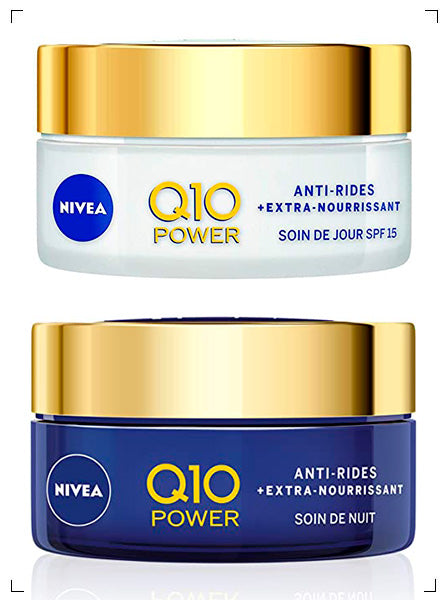 Nivea Q10 POWER SOIN DE JOUR ET NUIT ANTI-RIDES SET, Q10パワー アンチリンクル デイ＆ナイトクリーム ニベア