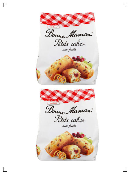 Bonne Maman PETITS CAKES AUX FRUITS, プチ フルーツケーキ 2袋セット ボンヌママン