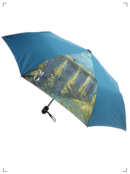 Musees de Paris PARAPLUIE VAN GOGH NUIT ETOILEE, 折り畳み傘 ファン・ゴッホ 星降る夜 パリの美術館