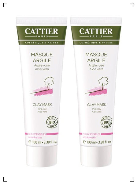 Cattier ARGILE MASQUE TUBE, クレイパック  2本セット カティエ