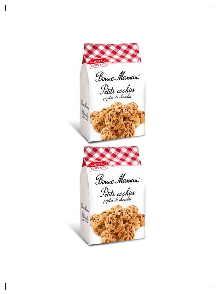 Bonne Maman PETITS COOKIES PEPITES DE CHOCOLAT, プチチョコレートクッキー 2袋セット ボンヌママン