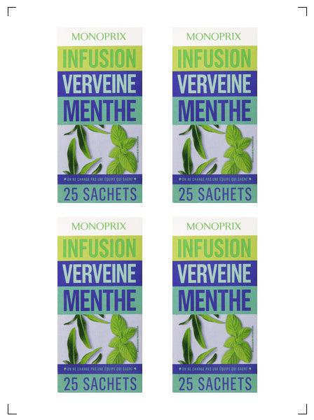 Monoprix INFUSION VERVEINE MENTHE, インフュージョン ヴァーベナ＆ミント 4箱セット モノプリ