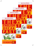 Monoprix THE ENGLISH BREAKFAST, イングリッシュブレックファーストティー 4箱セット モノプリ