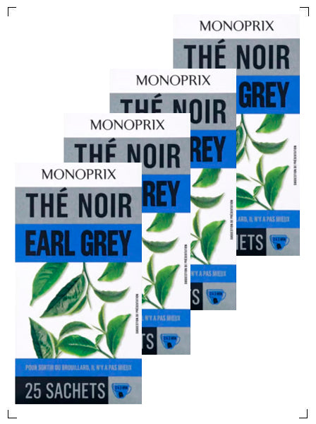 Monoprix THE EARL GREY, アールグレイティー 4箱セット モノプリ