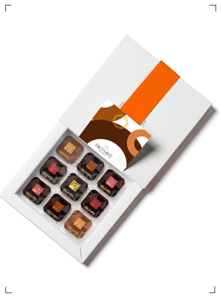 Richart ULTRA-MINCES TOUR DU MONDE DU CACAO 72 PALETS, ウルトラマンス 72枚入り リシャール