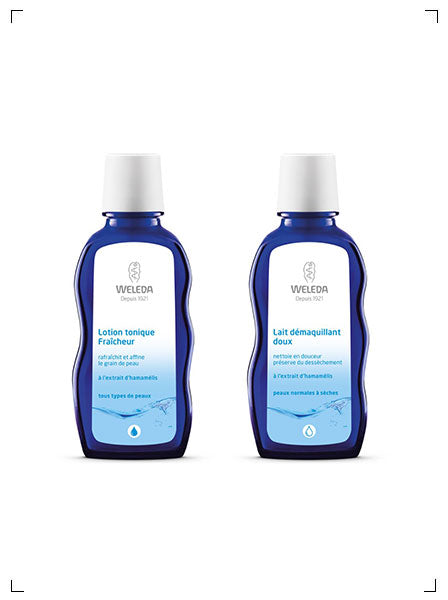 Weleda LAIT DEMAQUILLANT ET LOTION TONIQUE A L'HAMAMELIS SET, ハマメリス クレンジングミルク＆ローショントニック 2本セット ヴェレダ