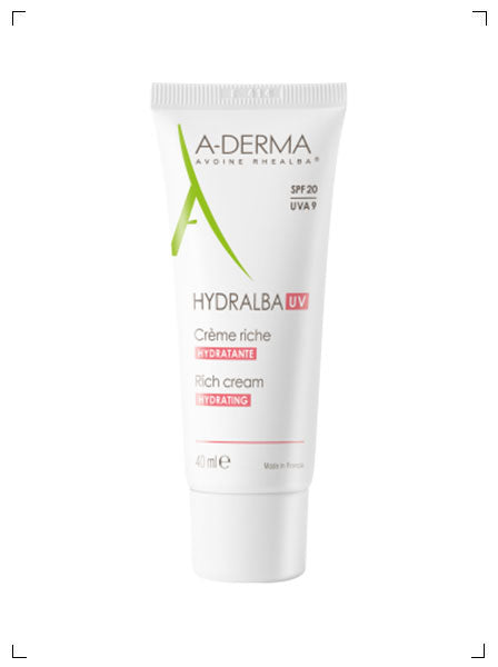 A-Derma HYDRALBA CREME HYDRATANTE UV RICHE, ヒドラルバ クレーム イドラタン ＵＶリッチ アデルマ
