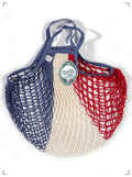 Filt FILET A PROVISIONS CLASSIQUE PORTE MAIN BLEU BLANC ROUGE, フィレ クラシック ショート トリコロール フィルト