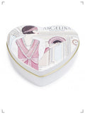 Angelina BOITE COEUR CHOCOLATS PRALINES, ハート プラリネ 缶入り アンジェリーナ