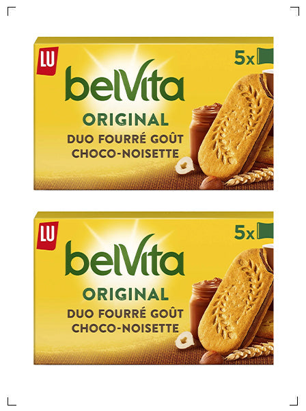 Lu BELVITA PETIT DEJEUNER DUO FOURRE, ベルヴィータ プチデジュネ デュオ フール 2箱セット リュ