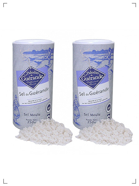 La Paludier Guerande SEL DE GUERANDE SEL MOULU, ゲランドの塩 細粒タイプ 2本セット ラ パルディエー ゲランド