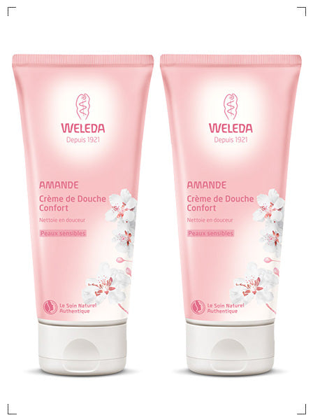 Weleda CREME DE DOUCHE L'AMANDE 2PC SET, アーモンド クリーミーボディウォッシュ 2本セット ヴェレダ