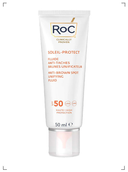 Roc SOLEIL-PROTECT  FLUIDE ANTI-TACHE BRUNE UNIFICATEUR SPF50, フルイド アンチタッシュ ブリュンヌ ユニフィカトゥール SPF50 ロック