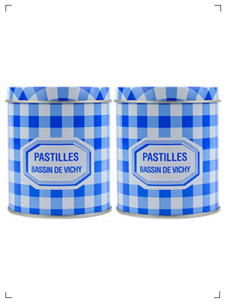 Pastille de Vichy MAISON MOINET BOITE CARREAUX VICHY, メゾン モワネット 200g缶 2缶セット パスティーユ ド ヴィッシー