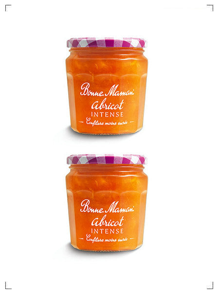 Bonne Maman CONFITURE FRUITEE INTENSE, ジャム 紫の蓋 2個セット ボンヌママン