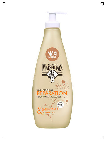 Le Petit Marseillais LAIT  REPARATEUR PEAUX ABIMEES DESSECHEES AU KARITE, ALOES&CIRE D'ABEILLE, ボディミルク 超乾燥＆荒れ肌用 ル プチ マルセイエ