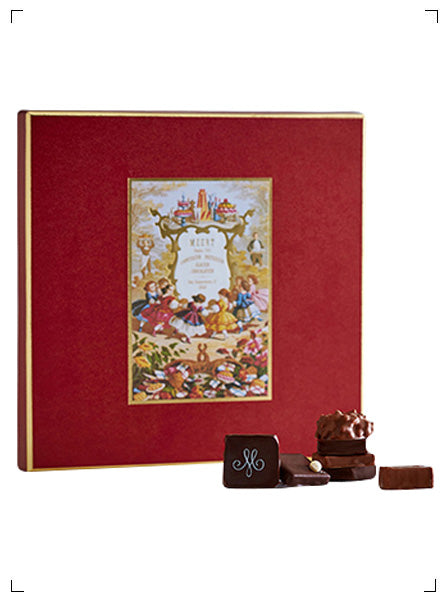 Meert LES ECRINS ROUGES ASSORTI, エクラン ルージュ アソートショコラ メール